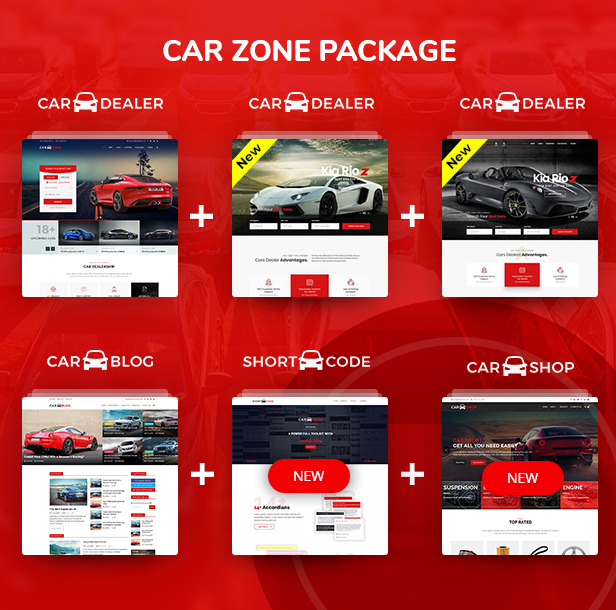 CarZone - A Complete Car Dealer HTML Wire-Frame - 1